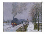 Train in the Snow or The Locomotive, 1875 by Claude Monet