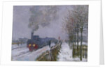 Train in the Snow or The Locomotive, 1875 by Claude Monet