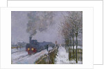 Train in the Snow or The Locomotive, 1875 by Claude Monet