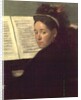 Mademoiselle Marie Dihau at the piano, c.1869-72 by Edgar Degas