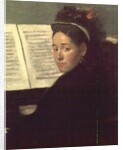 Mademoiselle Marie Dihau at the piano, c.1869-72 by Edgar Degas