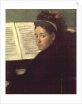 Mademoiselle Marie Dihau at the piano, c.1869-72 by Edgar Degas