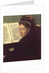 Mademoiselle Marie Dihau at the piano, c.1869-72 by Edgar Degas
