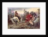 Vercingetorix throws his weapons at the feet of Julius Caesar, 1899 by Lionel Noel Royer