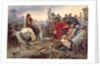 Vercingetorix throws his weapons at the feet of Julius Caesar, 1899 by Lionel Noel Royer