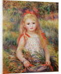 Little Girl Carrying Flowers, or The Little Gleaner, 1888 by Pierre Auguste Renoir