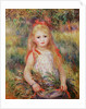 Little Girl Carrying Flowers, or The Little Gleaner, 1888 by Pierre Auguste Renoir