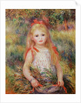 Little Girl Carrying Flowers, or The Little Gleaner, 1888 by Pierre Auguste Renoir