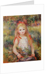 Little Girl Carrying Flowers, or The Little Gleaner, 1888 by Pierre Auguste Renoir