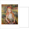Little Girl Carrying Flowers, or The Little Gleaner, 1888 by Pierre Auguste Renoir