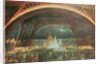Celebration on the night of the Exposition Universelle in 1889 on the esplanade of the Champs de Mars by Francois Geoffroy Roux
