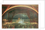 Celebration on the night of the Exposition Universelle in 1889 on the esplanade of the Champs de Mars by Francois Geoffroy Roux