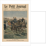 Military review by Paul Doumer, Governor General of French Indochina, and Emperor of Annam, Thanh Thai, in Hanoi by French School