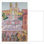 Spanish Steps and the Trinità dei Monti church, Rome, 1928 by Maurice Denis