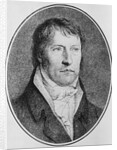 Portrait of Georg Wilhelm Friedrich Hegel, German philosopher, engraved c.1825 by F.W. Bollinger by Johann Christian Xeller