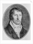 Portrait of Georg Wilhelm Friedrich Hegel, German philosopher, engraved c.1825 by F.W. Bollinger by Johann Christian Xeller