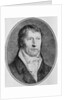 Portrait of Georg Wilhelm Friedrich Hegel, German philosopher, engraved c.1825 by F.W. Bollinger by Johann Christian Xeller