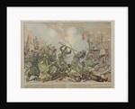 The Battle of Bourget, 1887 by French School