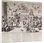 The disastrous experiment with paper money by John Law by Flemish School