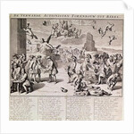 The disastrous experiment with paper money by John Law by Flemish School