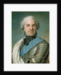 Portrait of Maurice Comte de Saxe by Maurice Quentin de la Tour