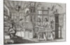Interior of a printing works in Nuremberg, 17th century by School German