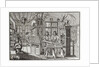 Interior of a printing works in Nuremberg, 17th century by School German