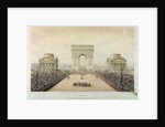 Entry of Napoleon III into Paris, through the Arc de Triomphe, on 2nd December 1852 by Theodore Jung