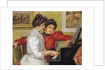 Yvonne and Christine Lerolle at the piano, 1897 by Pierre Auguste Renoir