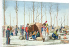 Bivouac of Russian troops on the Champs Elysées, Paris, 31 March 1814 by French School