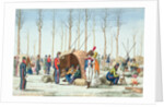 Bivouac of Russian troops on the Champs Elysées, Paris, 31 March 1814 by French School
