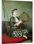 Turkish Woman with a Tambourine, 18th century by Jean-Etienne Liotard