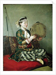 Turkish Woman with a Tambourine, 18th century by Jean-Etienne Liotard