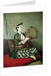 Turkish Woman with a Tambourine, 18th century by Jean-Etienne Liotard