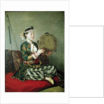 Turkish Woman with a Tambourine, 18th century by Jean-Etienne Liotard