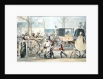 Wounded French Soldiers Entering Paris on the Boulevard Saint-Martin after the Battle of Montmirail, 17th February 1814 by Etienne Jean Delecluze