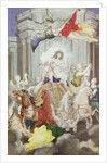 Triumph of King Louis XIV of France driving the Chariot of the Sun preceded by Aurora by Joseph Werner