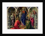 The Barbadori Altarpiece: Virgin and Child surrounded by Angels with St. Frediano and St. Augustine, 1437 by Fra Filippo Lippi