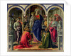 The Barbadori Altarpiece: Virgin and Child surrounded by Angels with St. Frediano and St. Augustine, 1437 by Fra Filippo Lippi