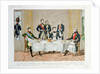 Dinner in Tilsit between Frederick William III of Prussia, Tsar Alexander I of Russia and Napoleon by French School