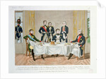 Dinner in Tilsit between Frederick William III of Prussia, Tsar Alexander I of Russia and Napoleon by French School