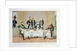 Dinner in Tilsit between Frederick William III of Prussia, Tsar Alexander I of Russia and Napoleon by French School