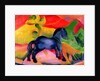 Little Blue Horse, 1912 by Franz Marc