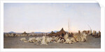 Evening Prayer in the Sahara, 1863 by Gustave Guillaumet