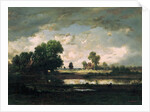 The Pool with a Stormy Sky, c.1865-7 by Pierre Etienne Theodore Rousseau
