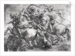 The Battle of Anghiari, after Leonardo da Vinci, 17th century by Peter Paul Rubens