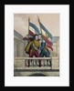 The Duke of Orleans embracing General La Fayette and raising the national colours on the terrace of the Palais-Royal, 30th July 1830 by Labastide