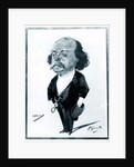 Caricature of Gustave Flaubert, 1867 by Eugene Giraud