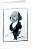 Caricature of Gustave Flaubert, 1867 by Eugene Giraud