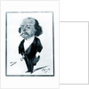 Caricature of Gustave Flaubert, 1867 by Eugene Giraud